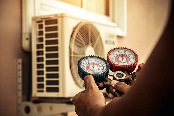 Professional Ductwork Repair technician working in Truxton, NY